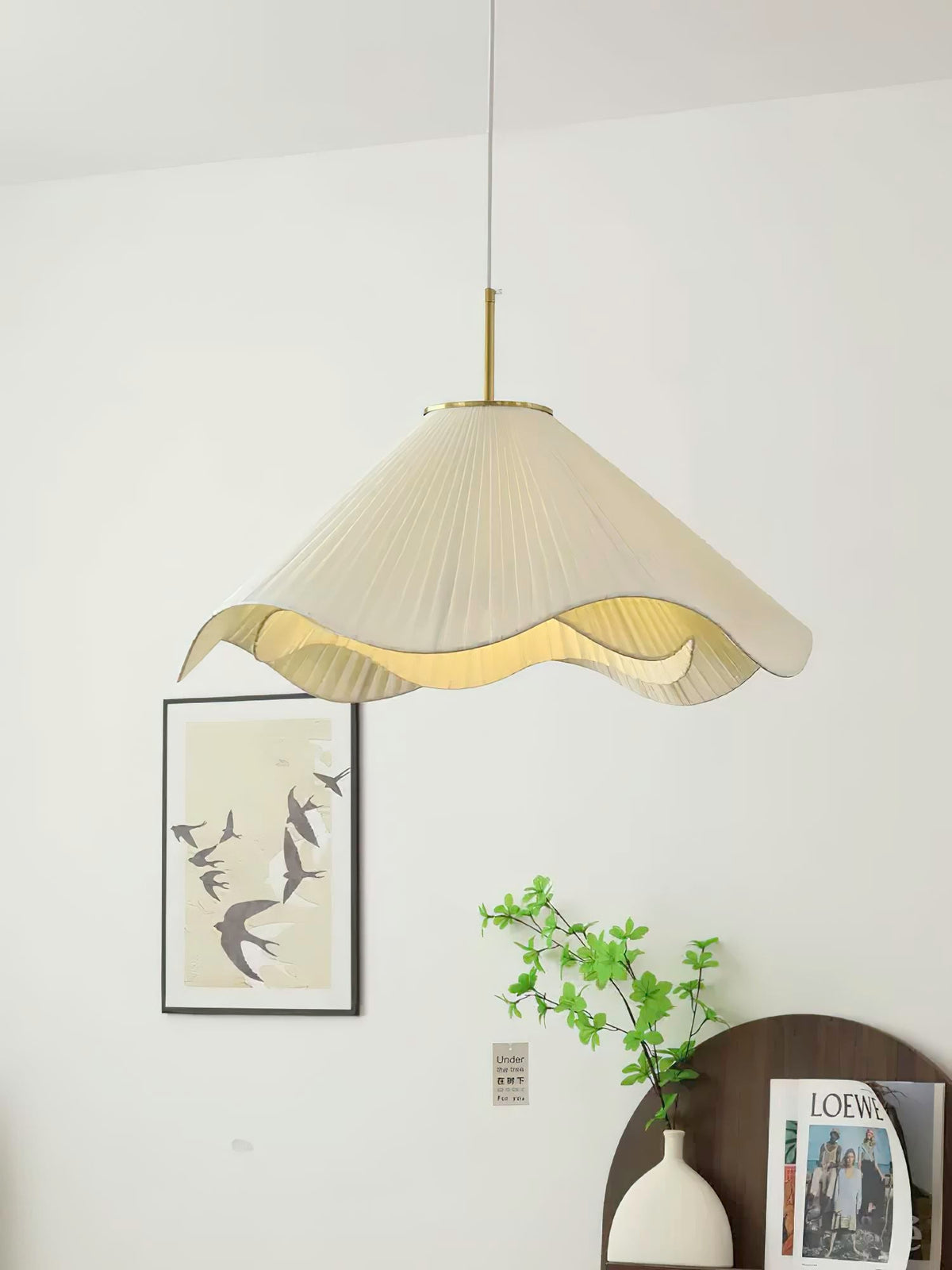 Fold Fabric Pendant Light
