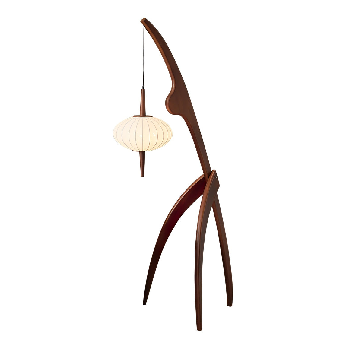 Bow Timber Floor Lamp