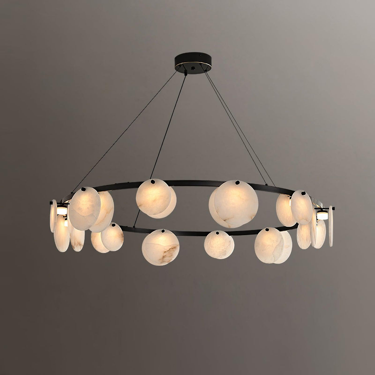 Orbit Stone Chandelier