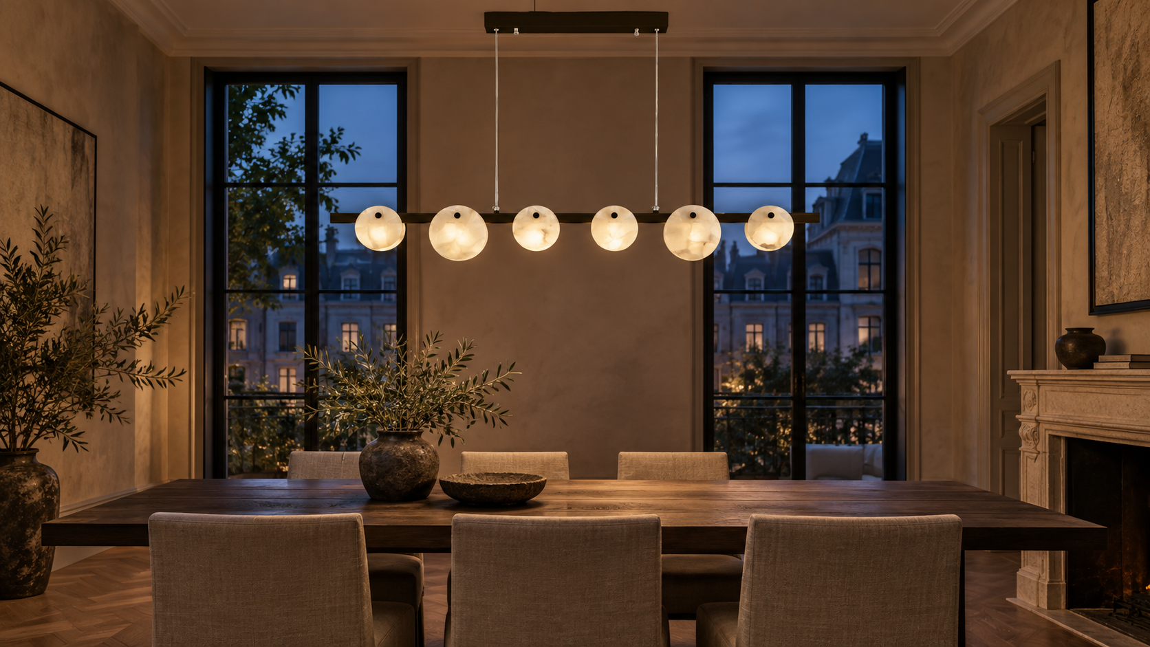 Kroonluchters in een sfeervol interieur