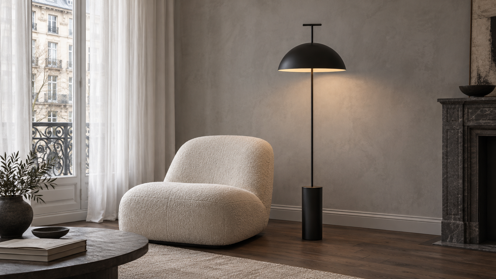 Vloerlampen in een sfeervol interieur