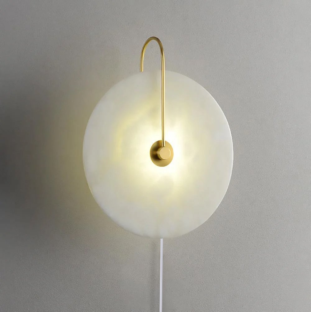 Vein Disc Plug-in Wall Light