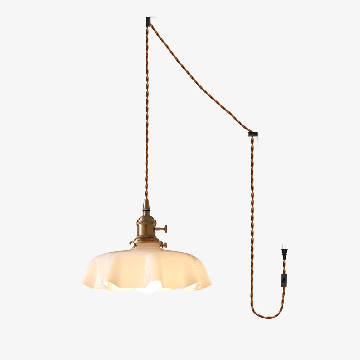 Scallop Swag Pendant Light