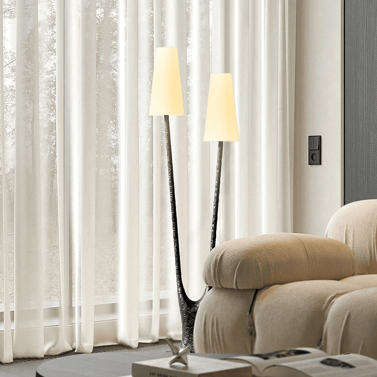 Fork Form Floor Lamp
