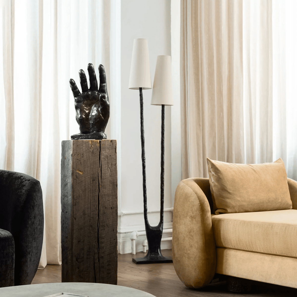Fork Form Floor Lamp