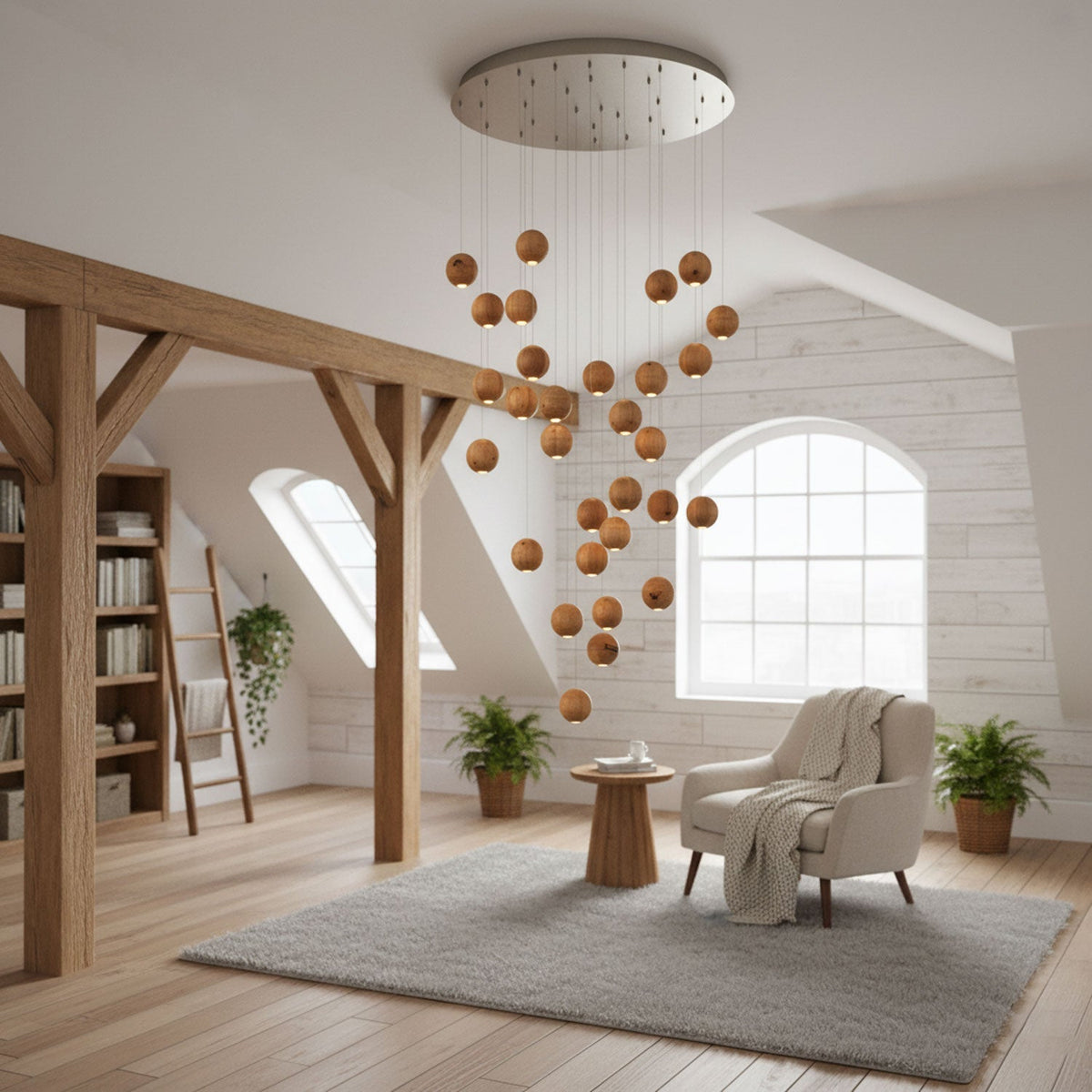 Timber Cluster Pendant Light