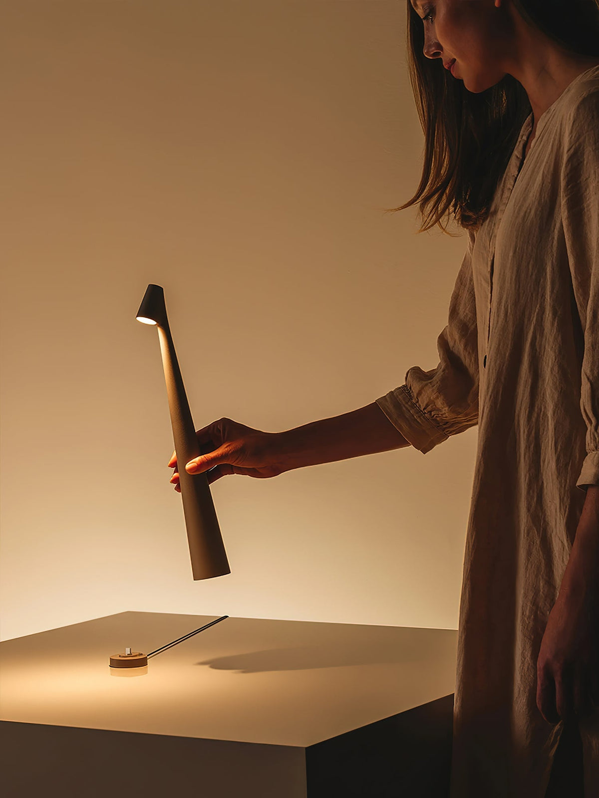 Taper Portable Table Lamp