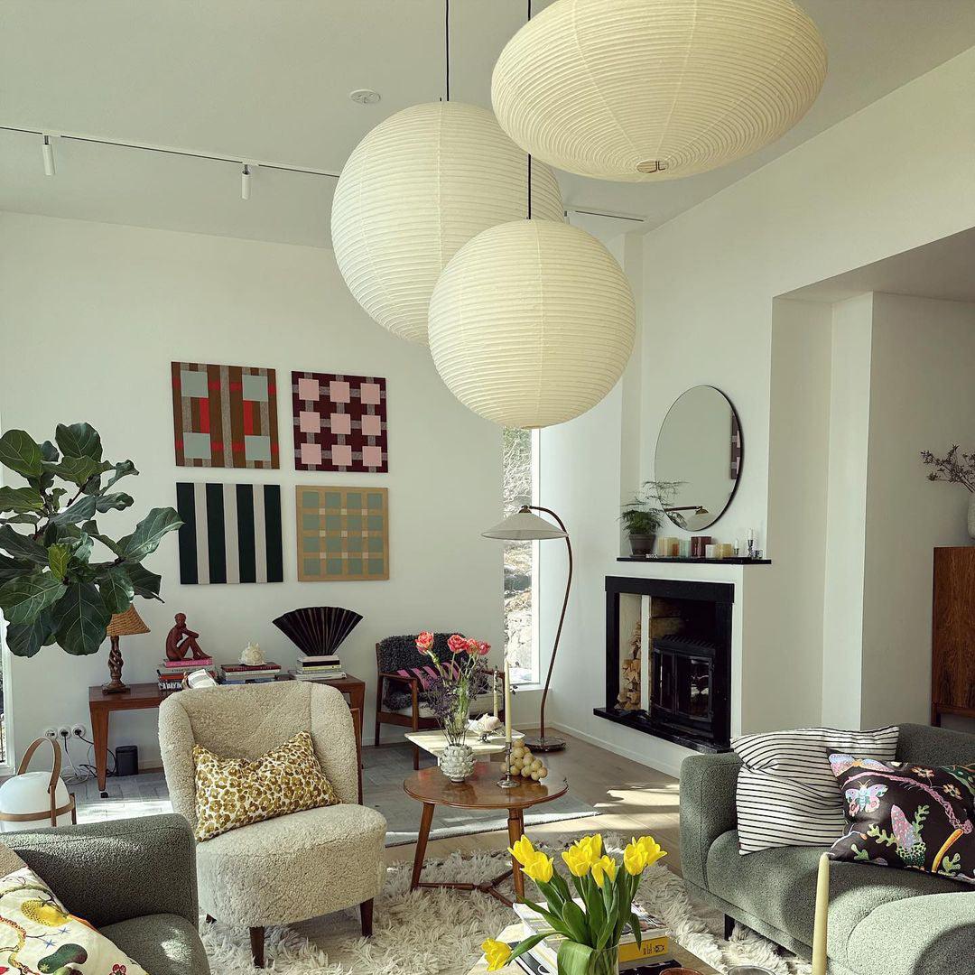 Orb Paper Pendant Light