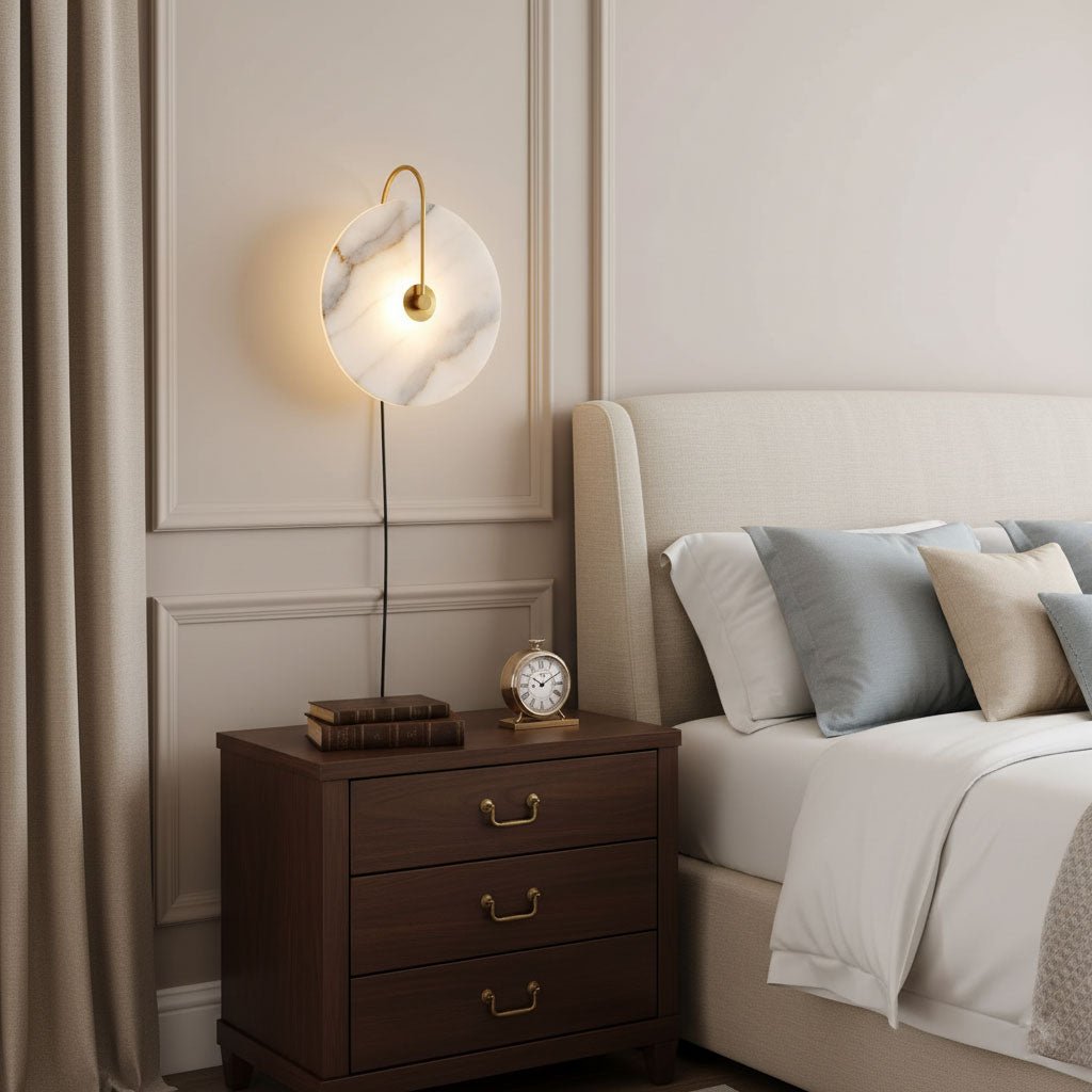 Vein Disc Plug-in Wall Light