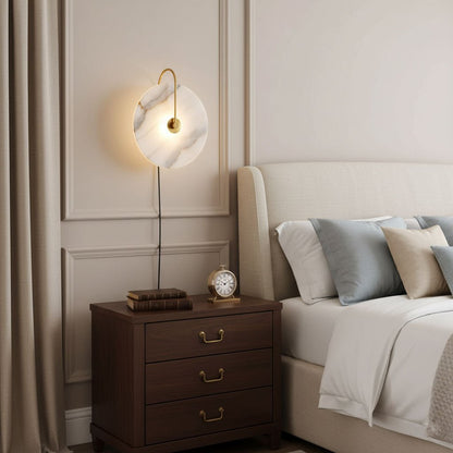 Vein Disc Plug-in Wall Light