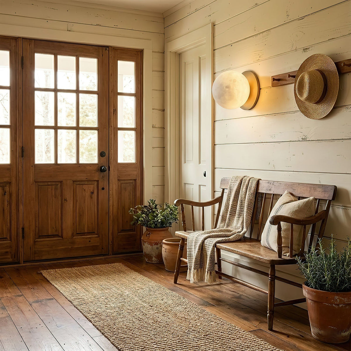 Pale Orb Wall Light