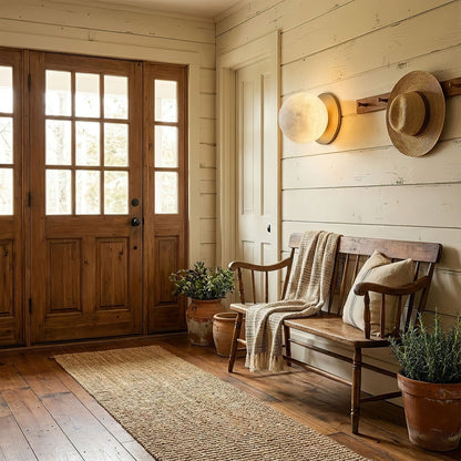 Pale Orb Wall Light
