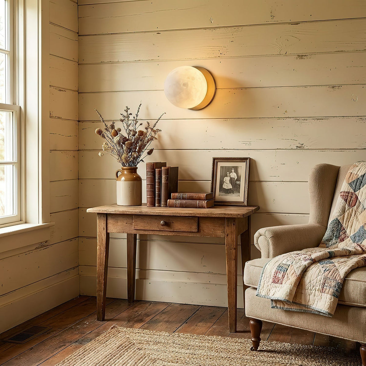 Pale Orb Wall Light