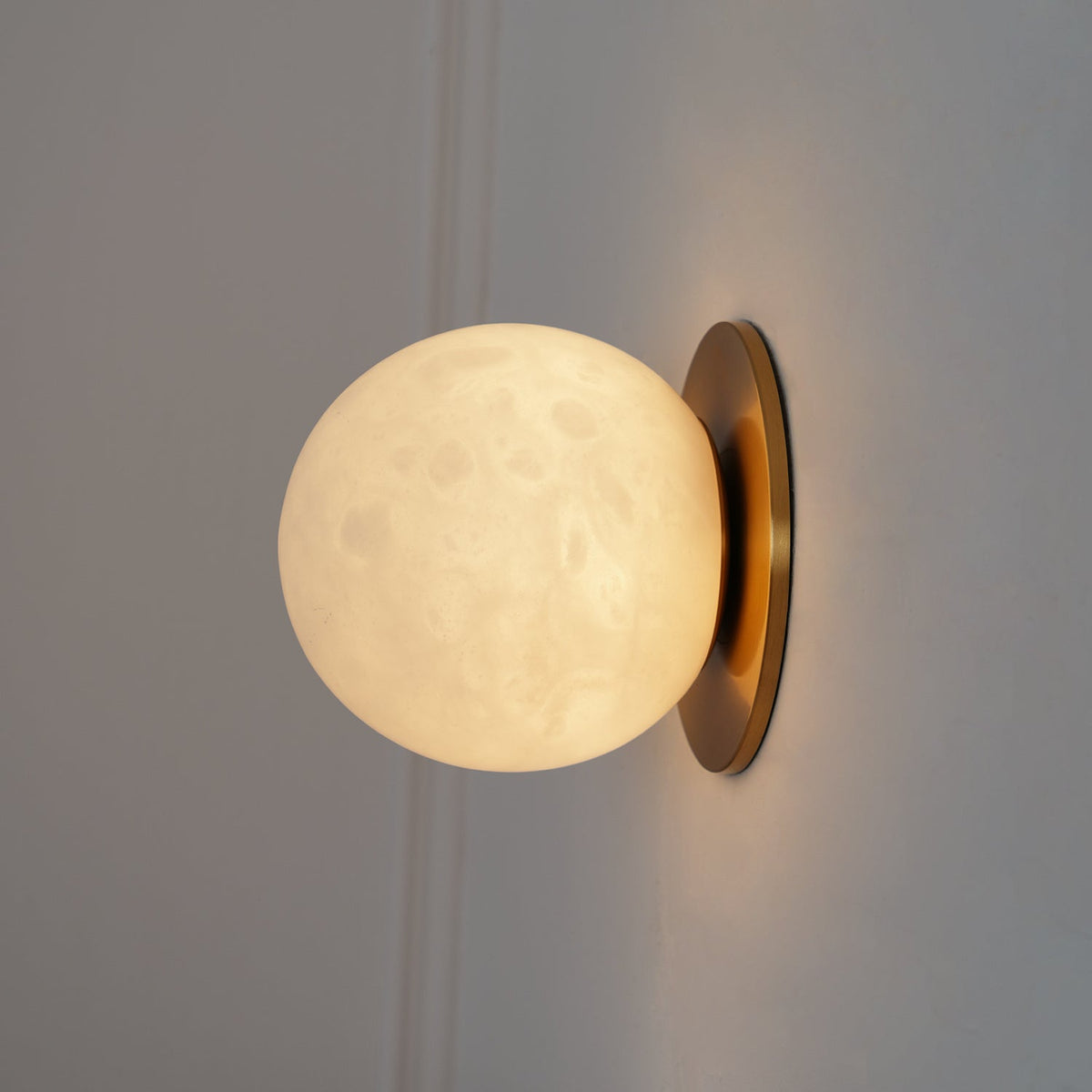 Pale Orb Wall Light