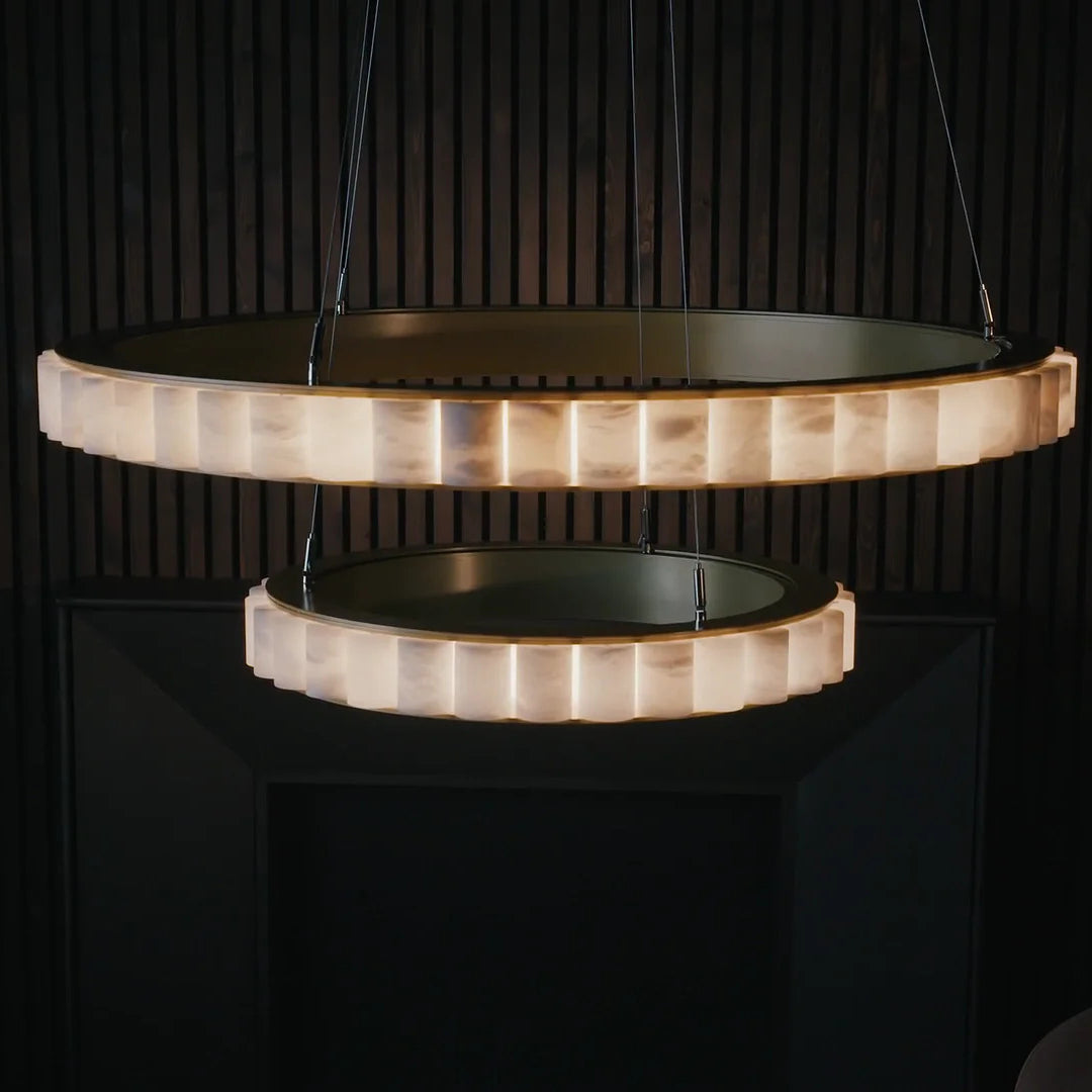 Aure Twin Ring Chandelier