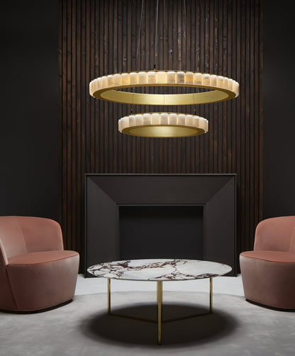 Aure Twin Ring Chandelier