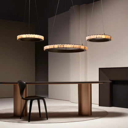 Aure Twin Ring Chandelier