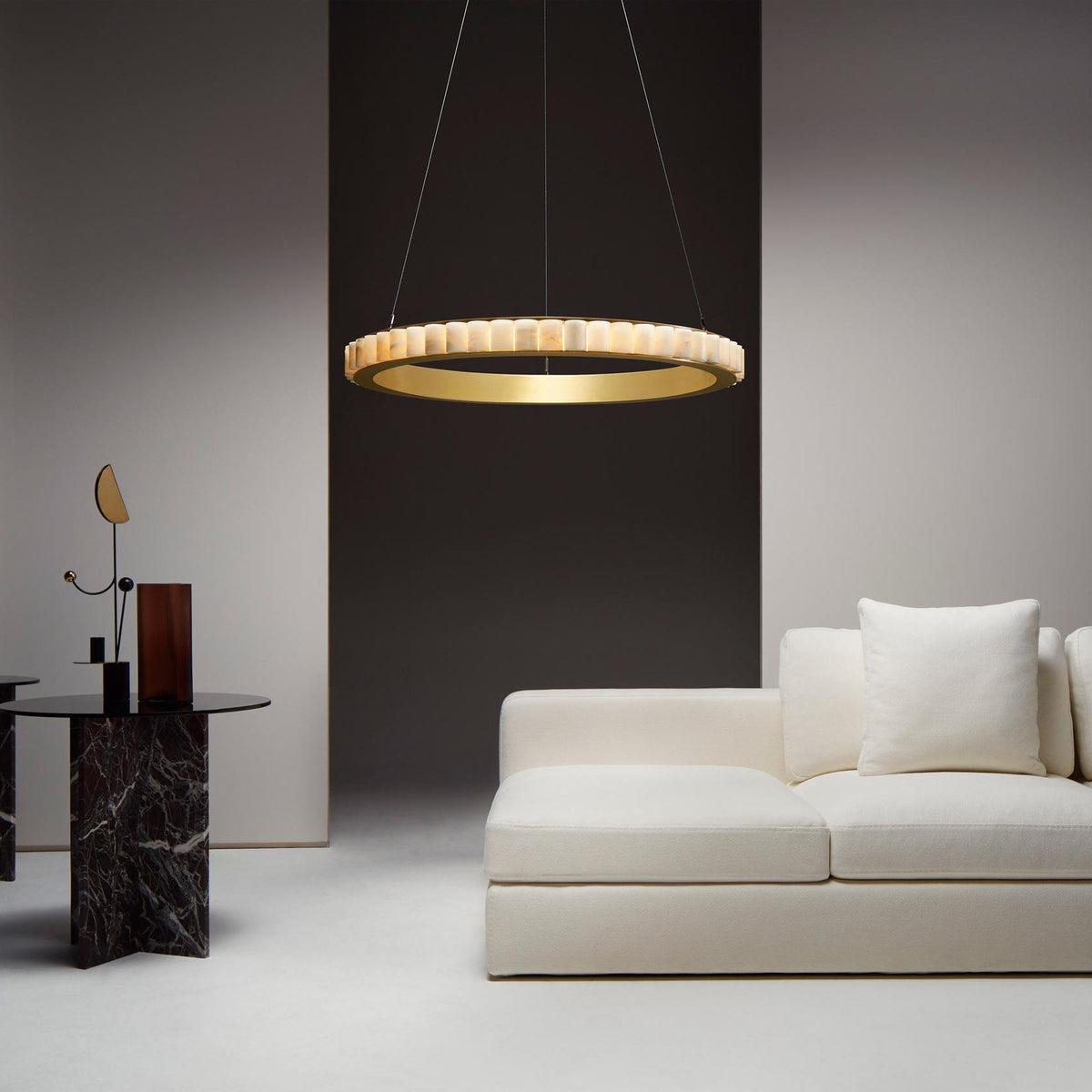 Aure Twin Ring Chandelier