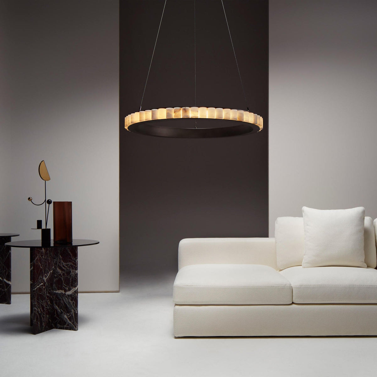 Aure Twin Ring Chandelier
