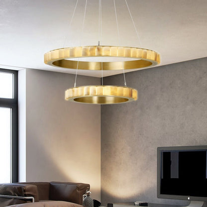 Aure Twin Ring Chandelier
