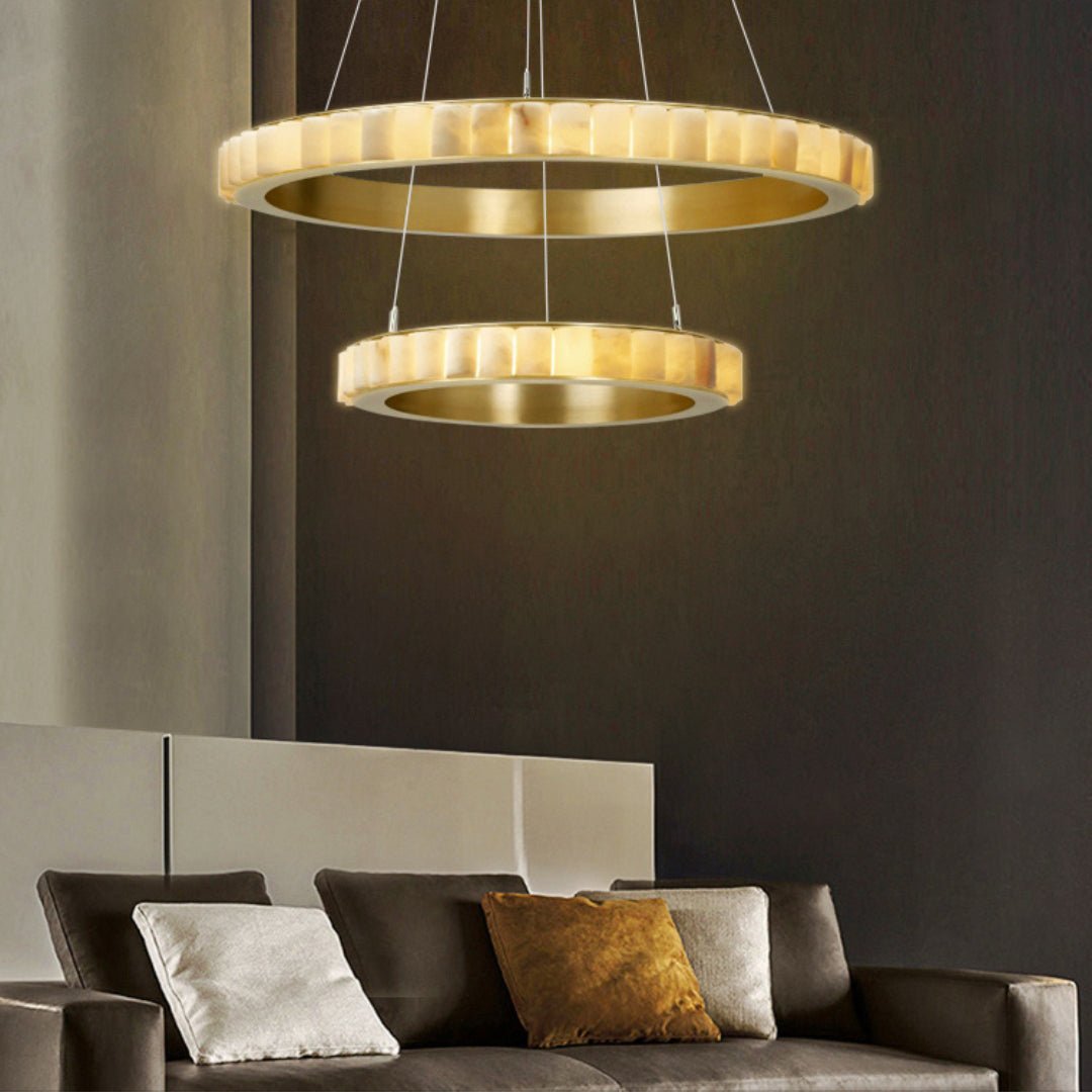 Aure Twin Ring Chandelier