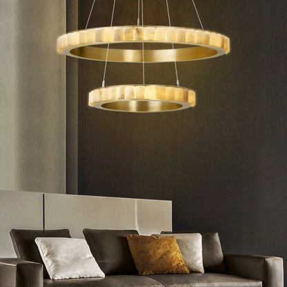 Aure Twin Ring Chandelier