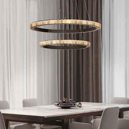 Aure Twin Ring Chandelier
