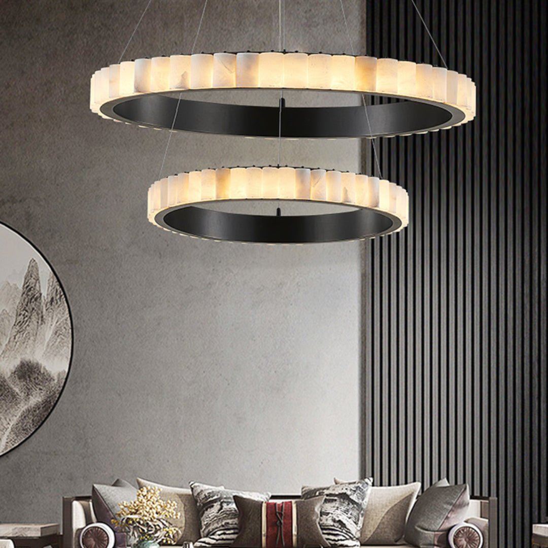Aure Twin Ring Chandelier