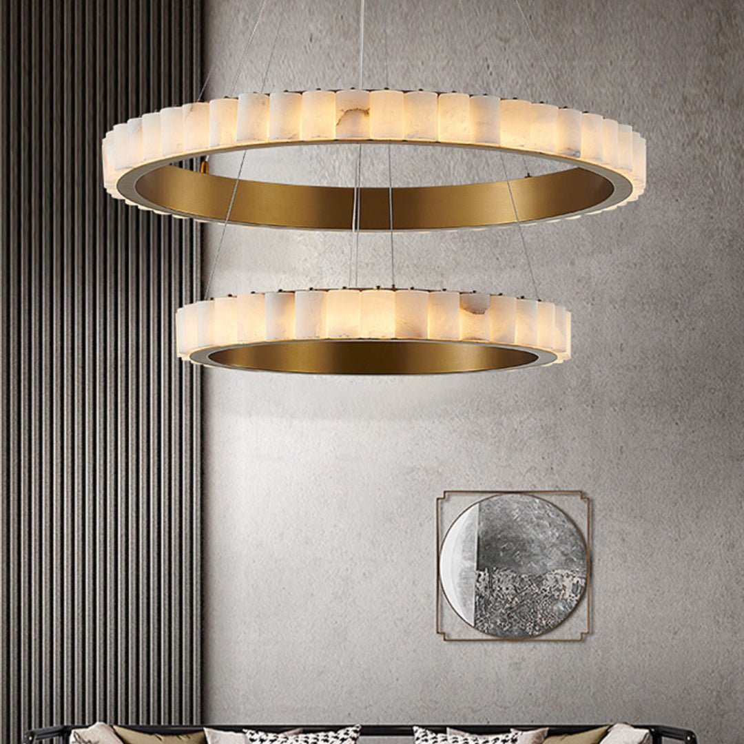 Aure Twin Ring Chandelier