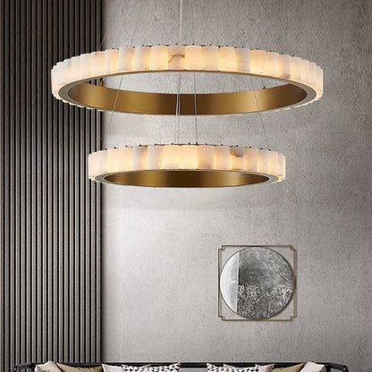 Aure Twin Ring Chandelier