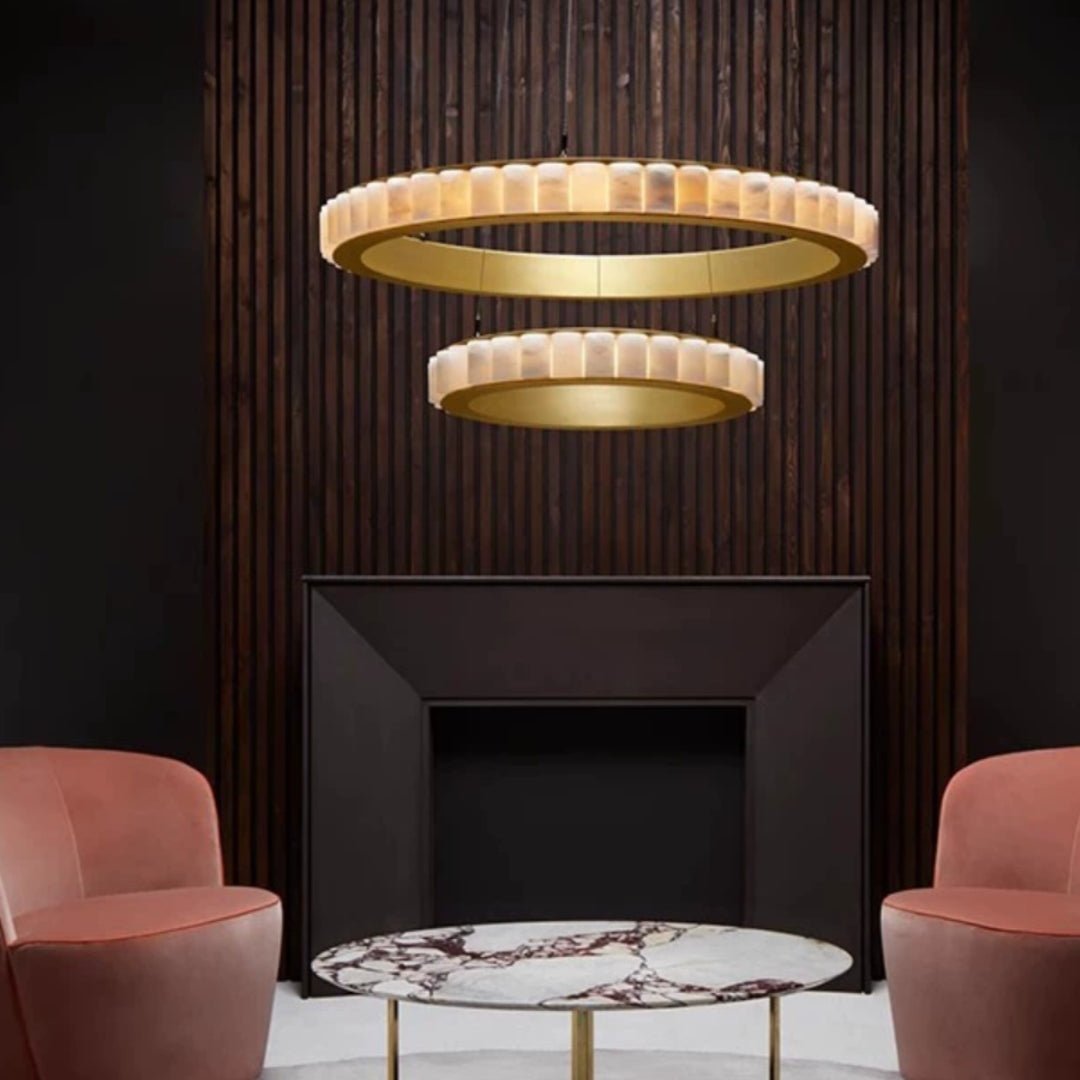 Aure Twin Ring Chandelier
