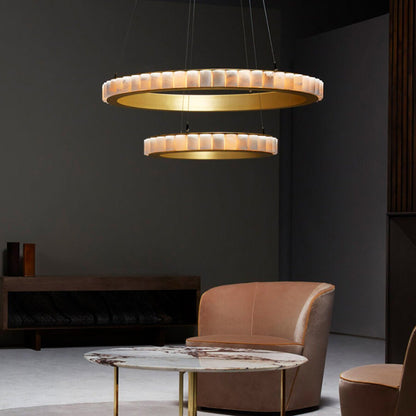 Aure Twin Ring Chandelier