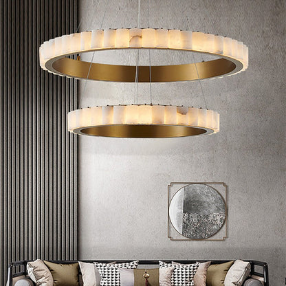 Aure Twin Ring Chandelier