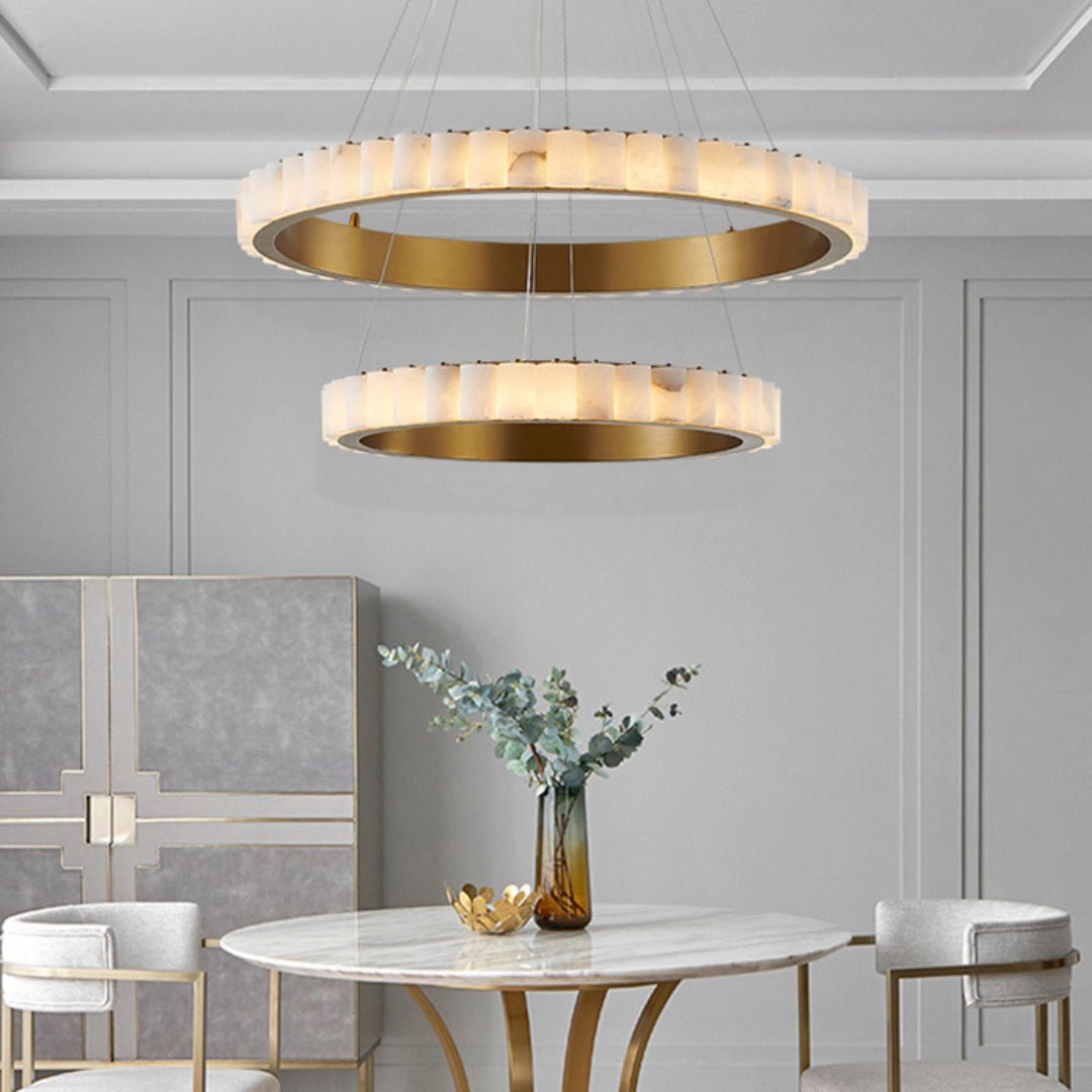 Aure Twin Ring Chandelier