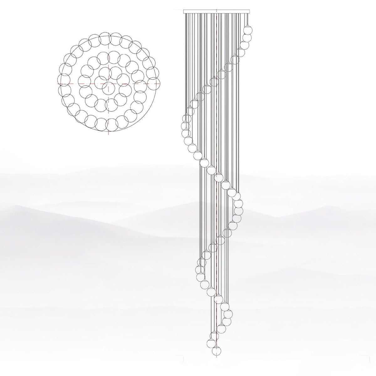 Gather Cascade Chandelier