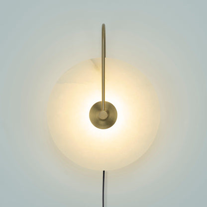 Vein Disc Plug-in Wall Light