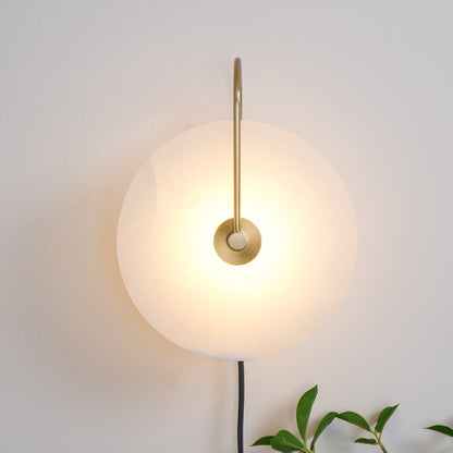 Vein Disc Plug-in Wall Light