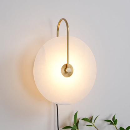 Vein Disc Plug-in Wall Light