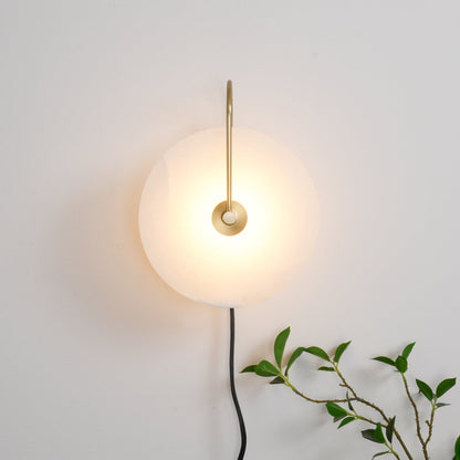 Vein Disc Plug-in Wall Light