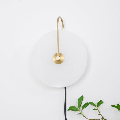 Vein Disc Plug-in Wall Light