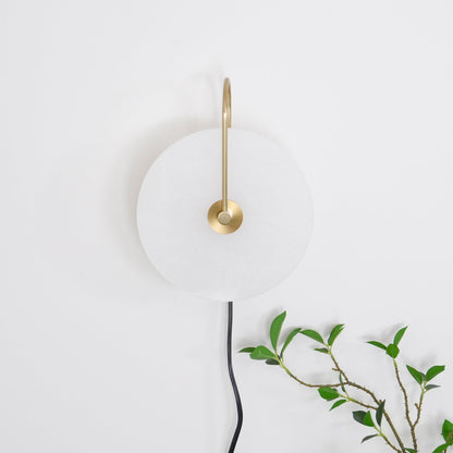 Vein Disc Plug-in Wall Light