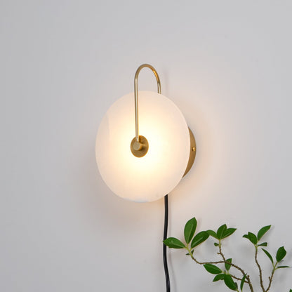 Vein Disc Plug-in Wall Light