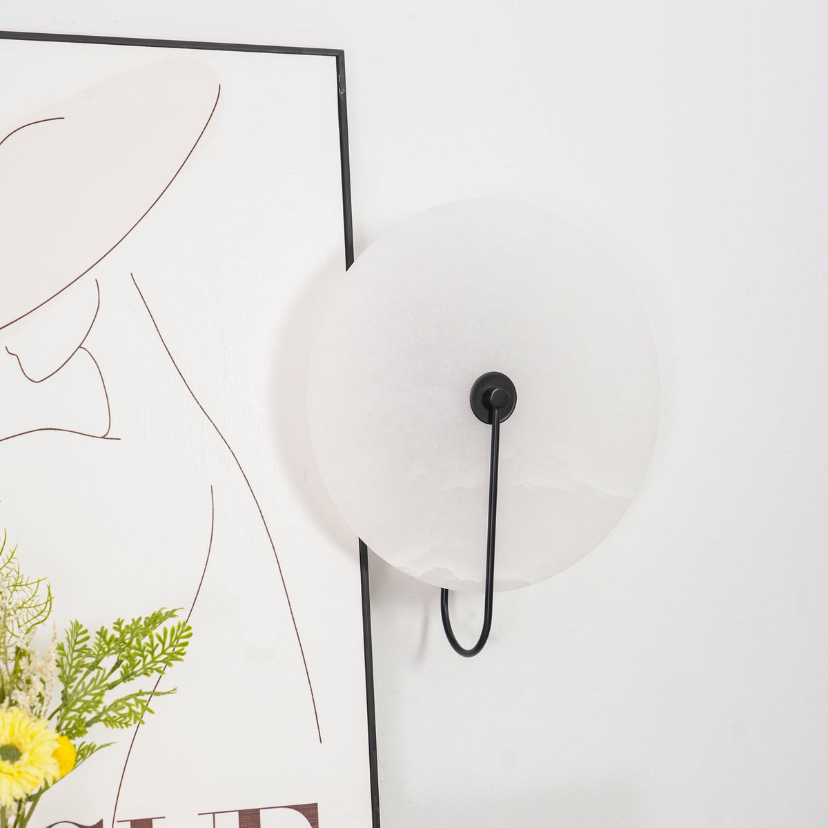 Vein Disc Plug-in Wall Light