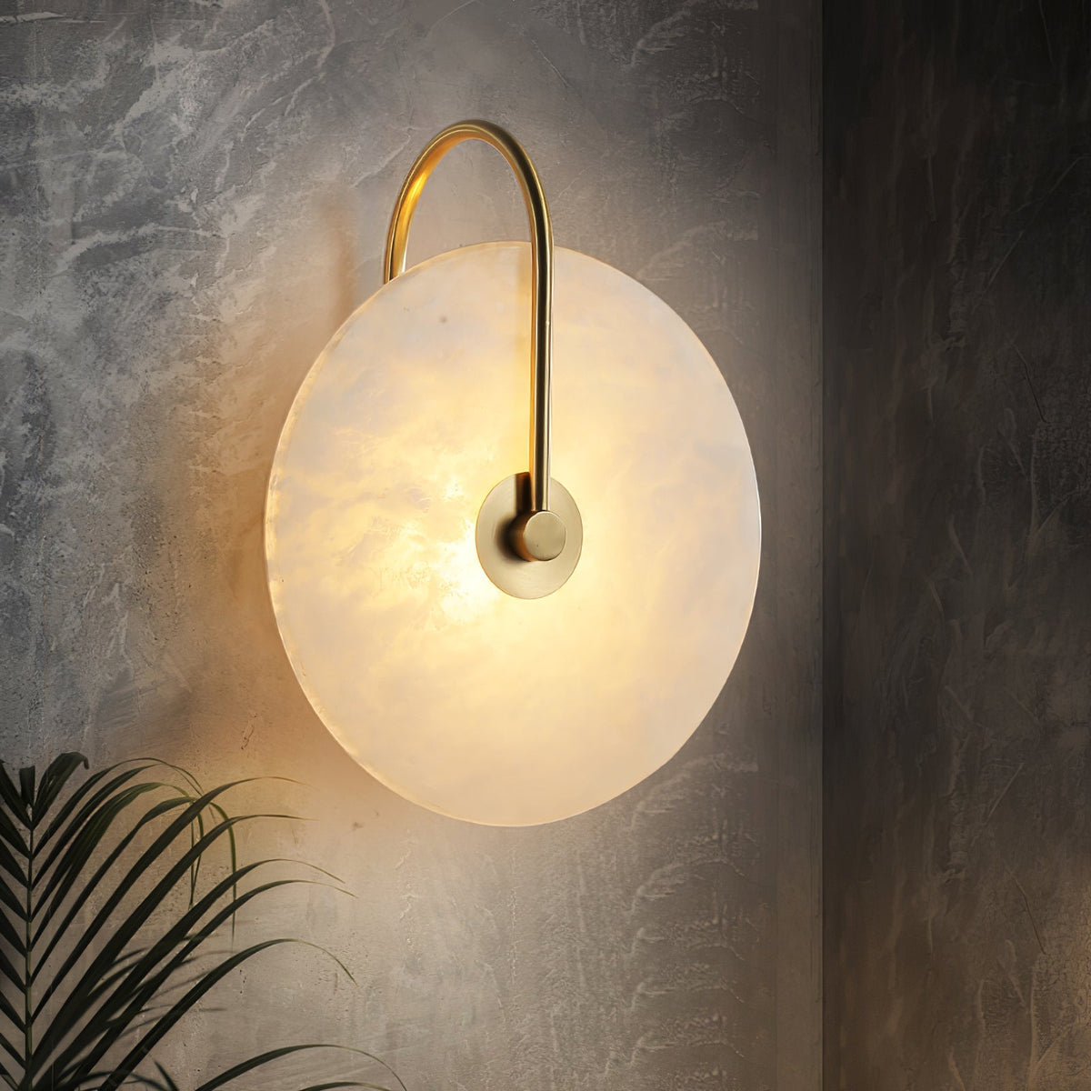 Vein Disc Plug-in Wall Light