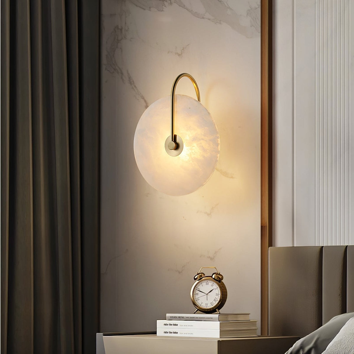 Vein Disc Plug-in Wall Light