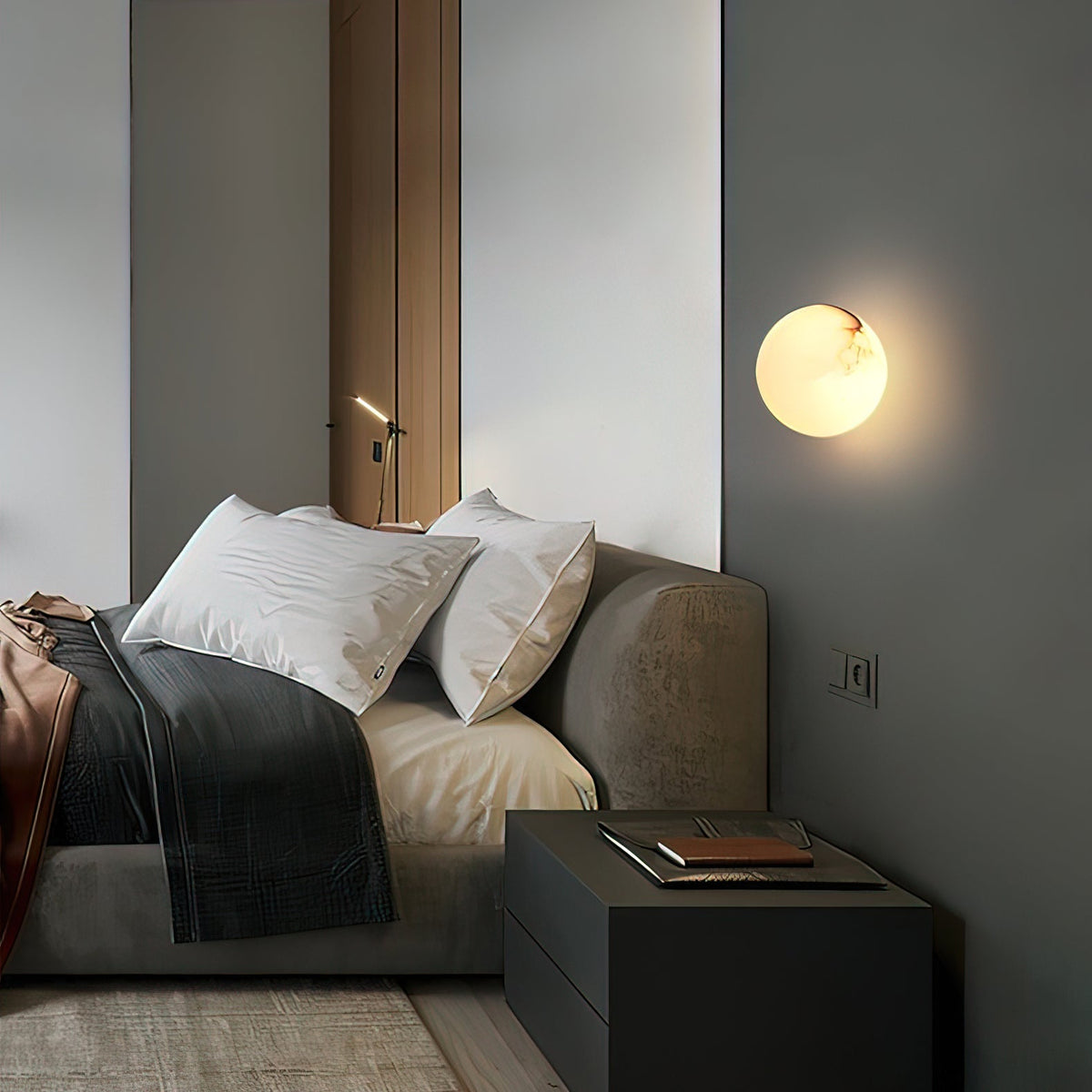 Pale Orb Wall Light
