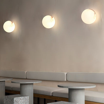 Pale Orb Wall Light