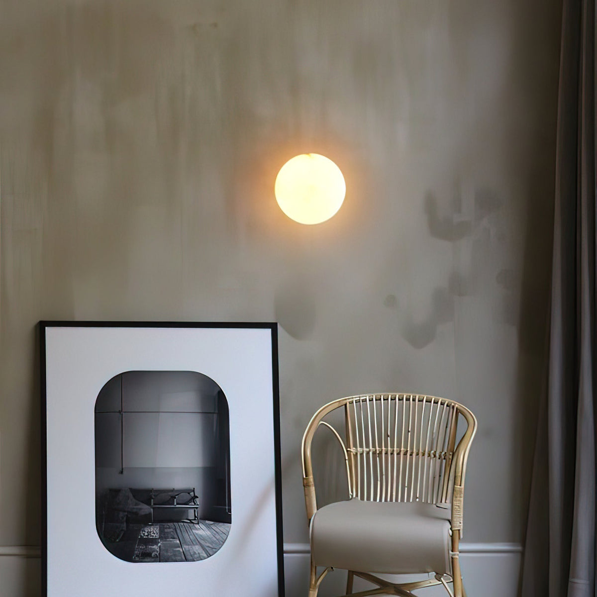 Pale Orb Wall Light