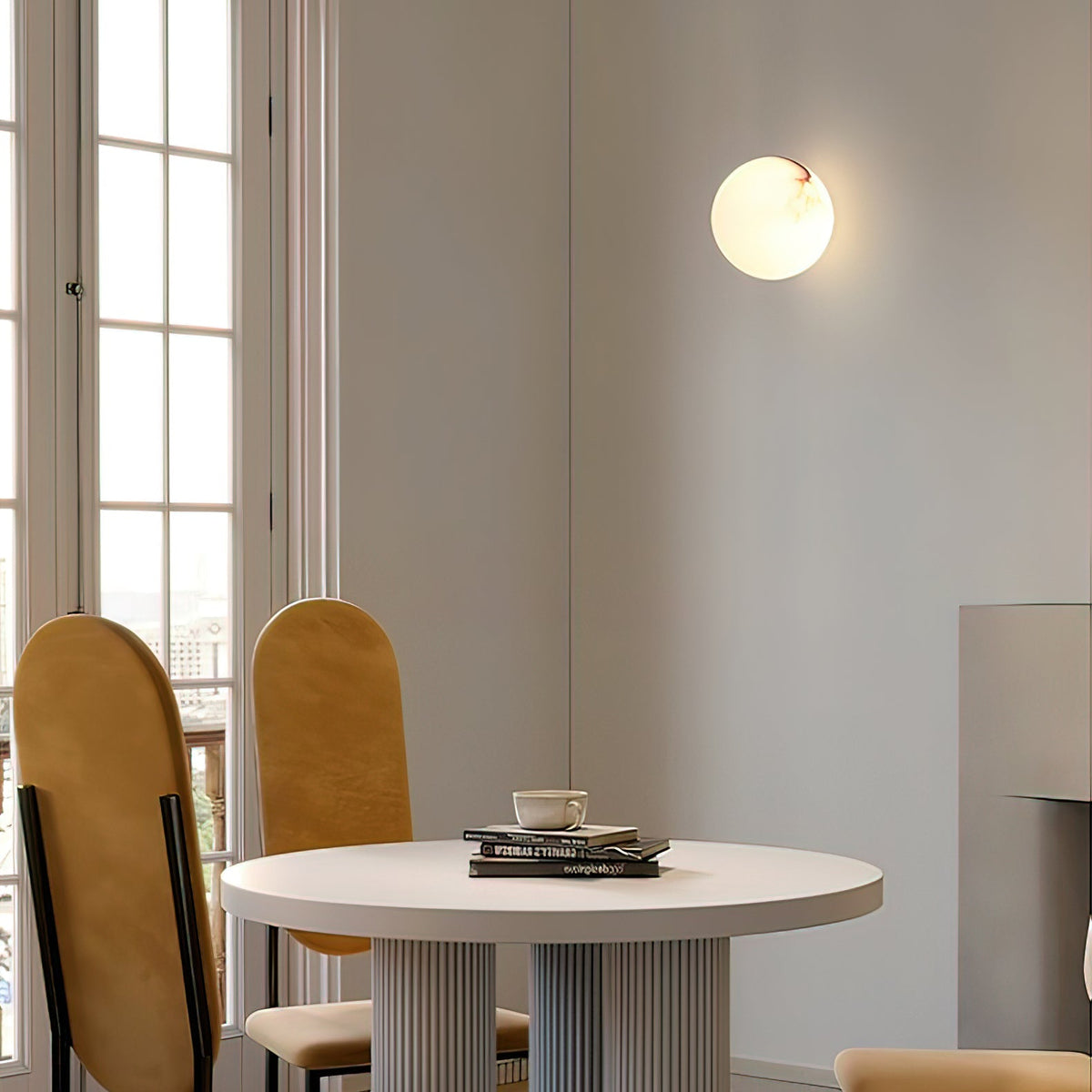 Pale Orb Wall Light