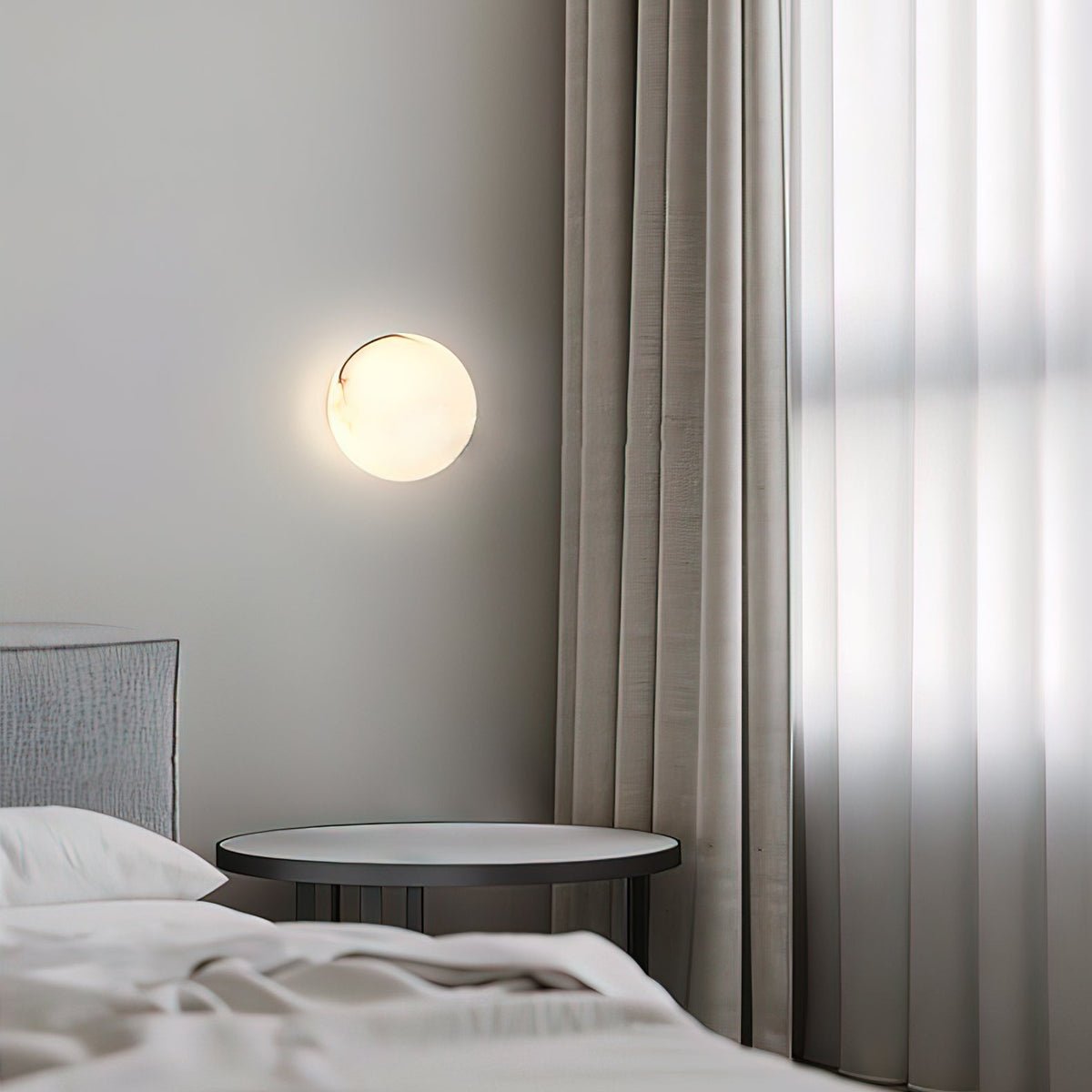 Pale Orb Wall Light